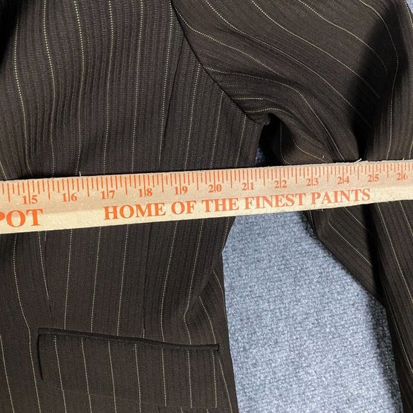 Tahari Blazer Suit Women's Size 16 Brown Striped Polyester Blend Adults - Picture 5 of 9